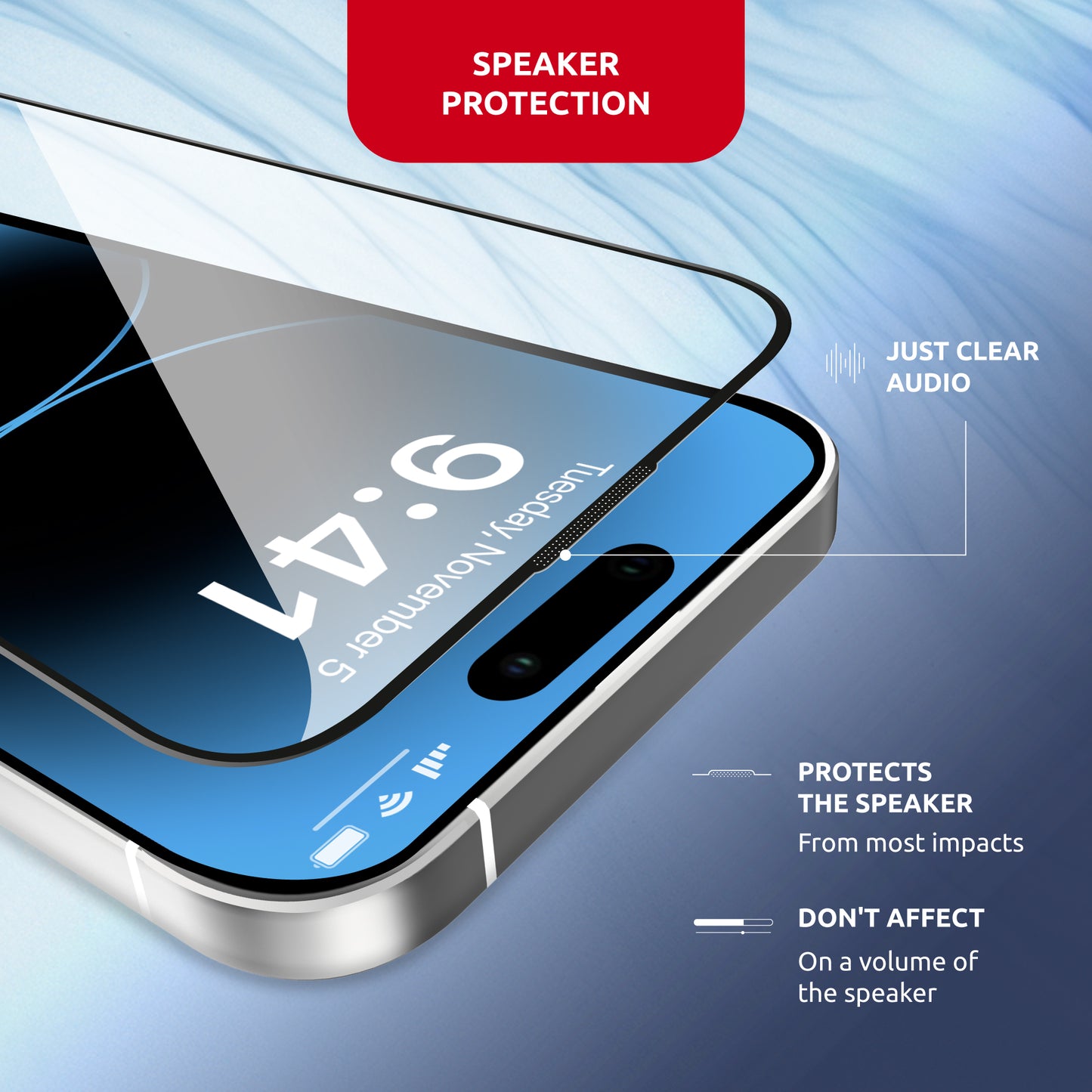 For IPHONE 14 PRO MAX Intaleo MagicGlass (2 pcs) Easy Install