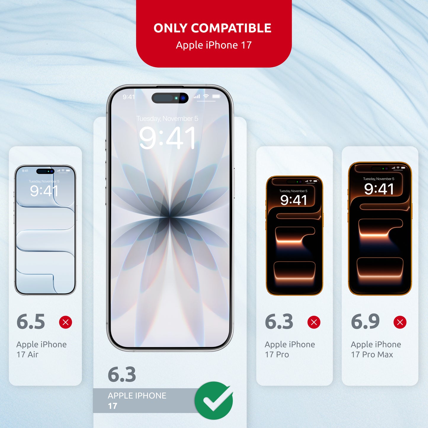 For IPHONE 17 Intaleo MagicGlass (2 pcs) Easy Install