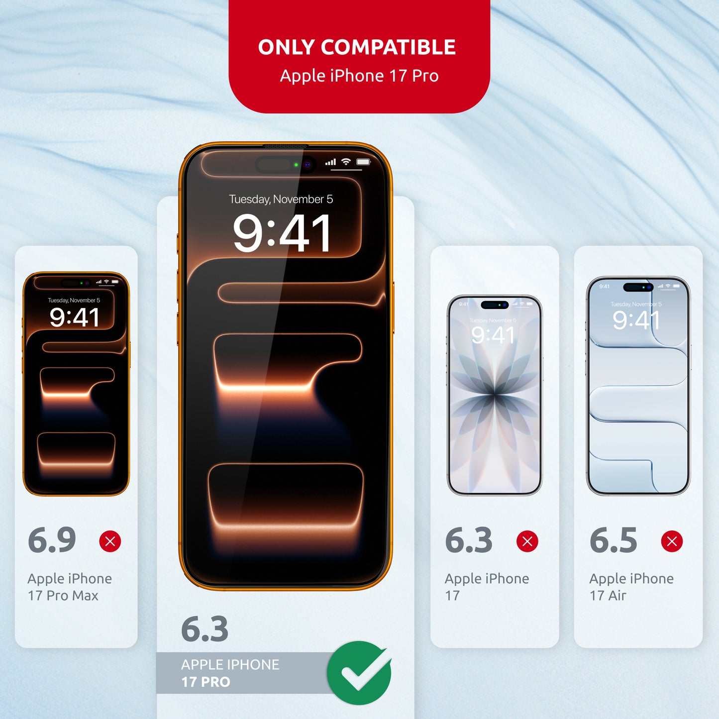 For IPHONE 17 PRO Intaleo MagicGlass (2 pcs) Easy Install