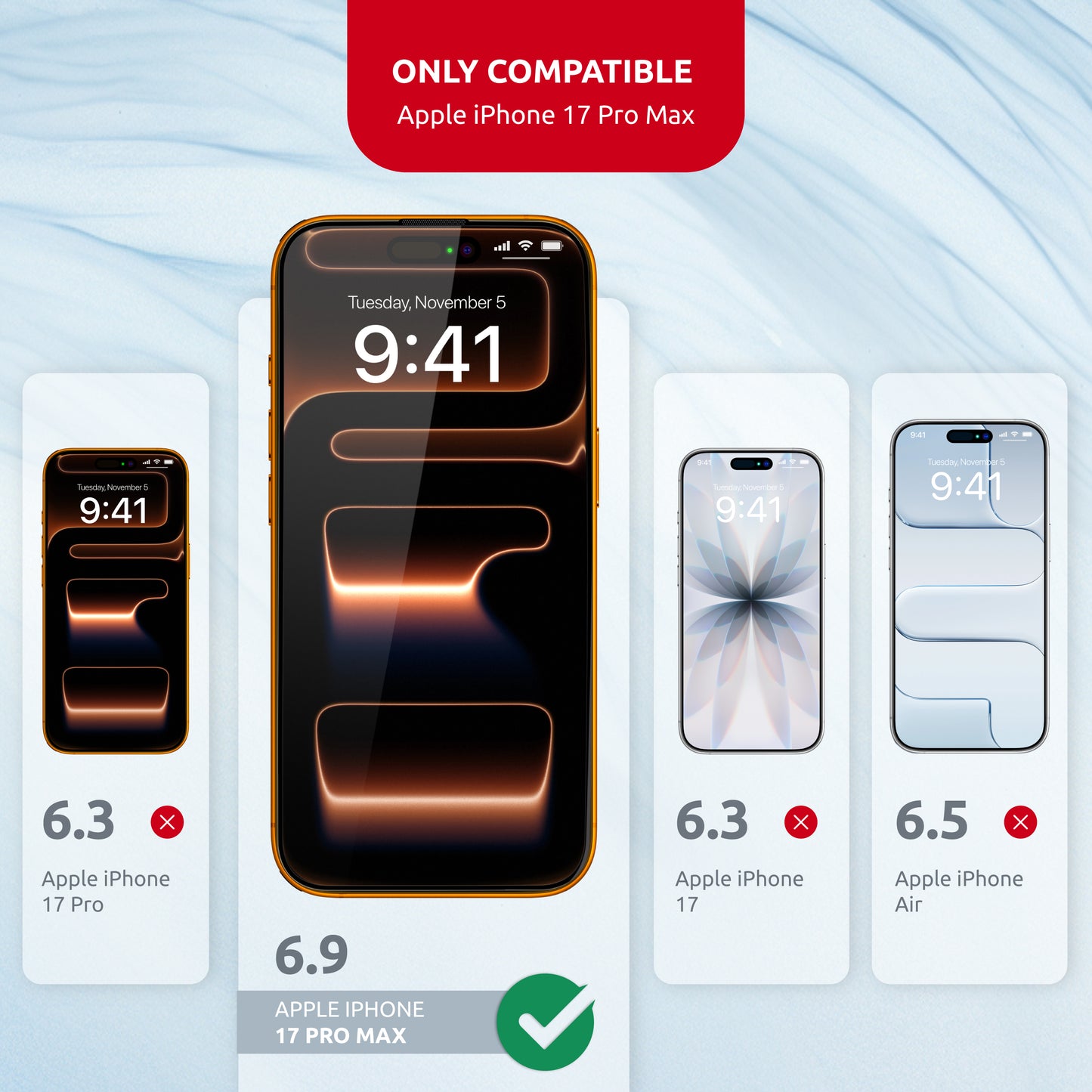 For IPHONE 17 PRO MAX Intaleo MagicGlass (2 pcs) Easy Install