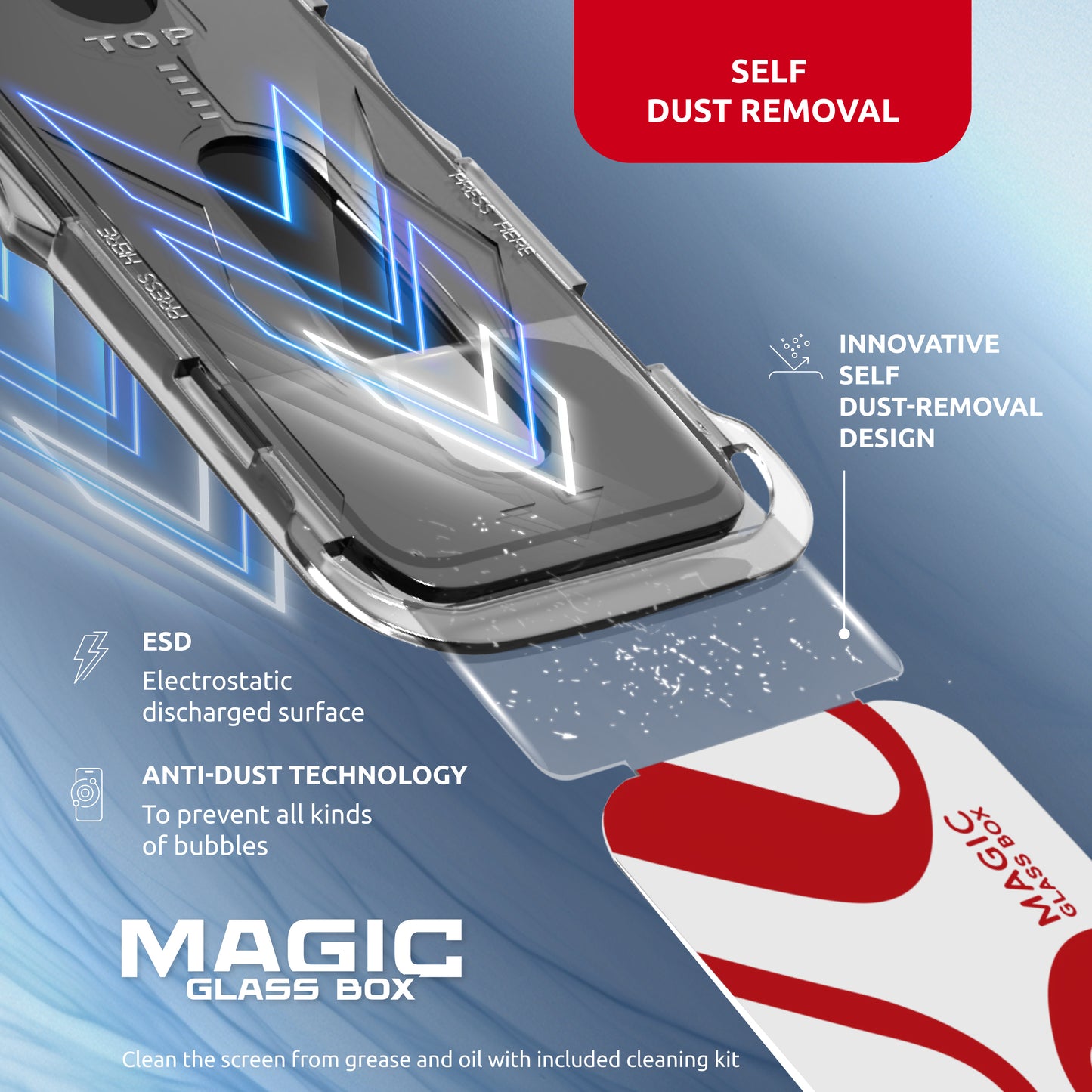 For IPHONE 17 PRO Intaleo MagicGlass (2 pcs) Easy Install