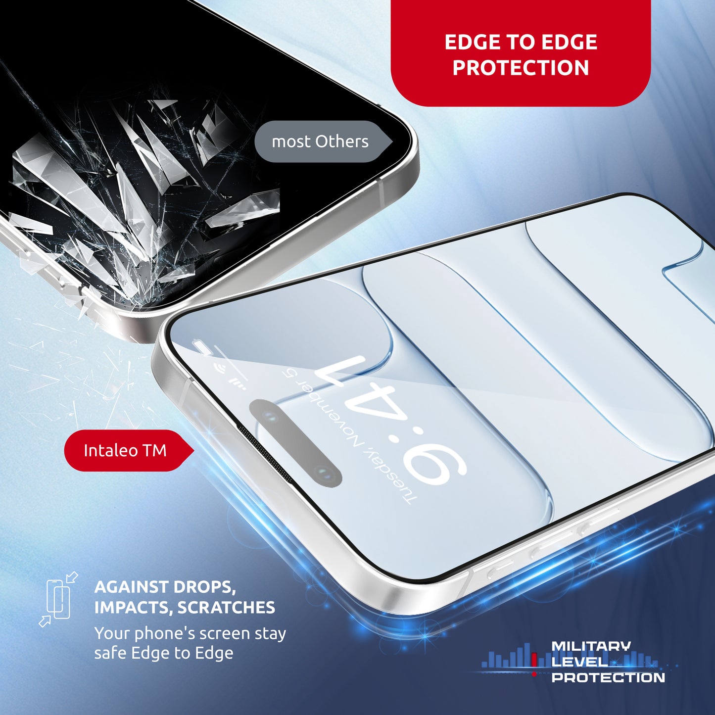 For IPHONE 17 AIR Intaleo MagicGlass (2 pcs) Easy Install